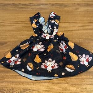 Thanksgiving baby overall dress 0-3 months